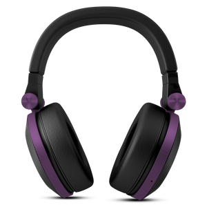 Synchros E50BT - Purple - Over-ear, Bluetooth headphones with ShareMe music sharing - Front