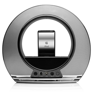 RADIAL - Black / Silver - High-performance loudspeaker dock for iPod - Detailshot 1