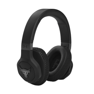 UA Project Rock Over-Ear Training Headphones - Engineered by JBL - Black - Over-Ear ANC Sport Headphones - Right