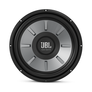 JBL Stage 1210 Subwoofer - Black - 12" (300mm) woofer with 250 RMS and 1000W peak power handling. - Front