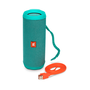 JBL Flip 4 - Teal - A full-featured waterproof portable Bluetooth speaker with surprisingly powerful sound. - Detailshot 1