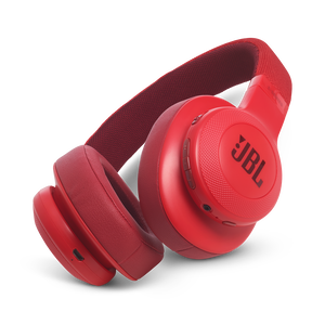 JBL E55BT - Red - Wireless over-ear headphones - Hero