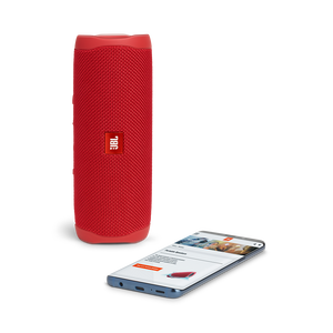 JBL Flip 5 - Red - Portable Waterproof Speaker - Detailshot 2