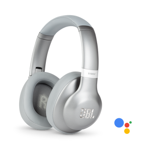 JBL EVEREST™ 710GA - Silver - Wireless over-ear headphones - Hero