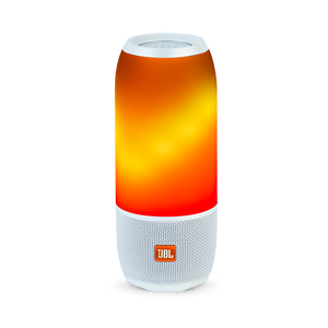JBL Pulse 3 - White - Waterproof portable Bluetooth speaker with 360° lightshow and sound. - Detailshot 1