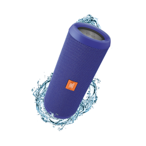 JBL Flip 3 - Blue - Splashproof portable Bluetooth speaker with powerful sound and speakerphone technology - Hero