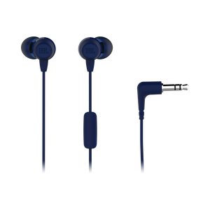 JBL T50HI - Blue - In-Ear Headphones - Detailshot 1