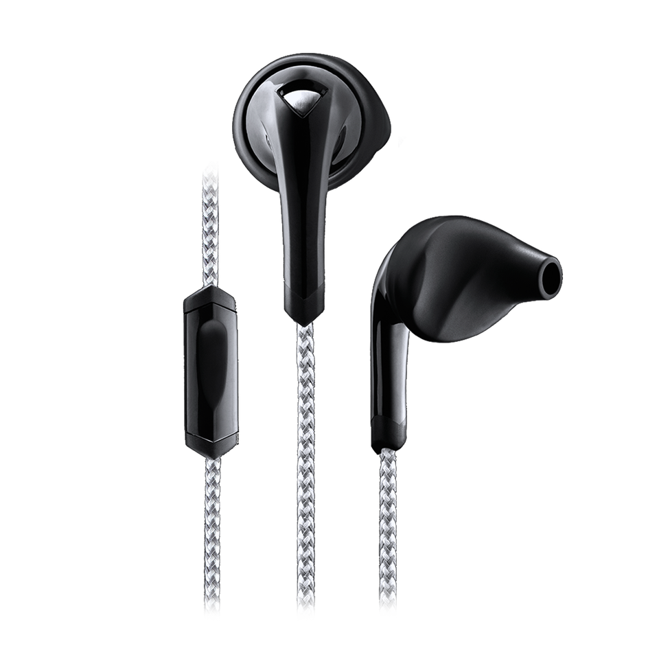 Signature Series ITX-2000 - Dark Black - In-the-ear, sport earphones featuring  reflective woven cords. - Hero