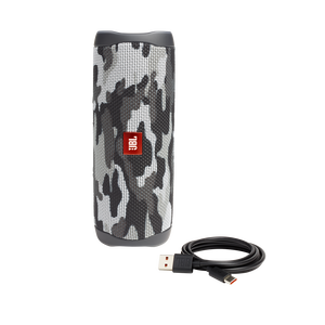 JBL Flip 5 - Black Camo - Portable Waterproof Speaker - Detailshot 1