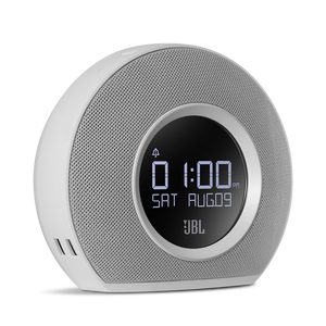JBL Horizon - White - Bluetooth clock radio with USB charging and ambient light - Detailshot 1