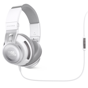 Synchros S500 - White - Powered Over-Ear Headphones with LiveStage - Hero