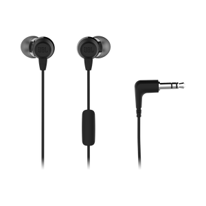JBL T50HI - Black - In-Ear Headphones - Detailshot 1