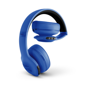 JBL®  Everest™ 300 - Dark Blue - On-ear Wireless Headphones - Detailshot 3