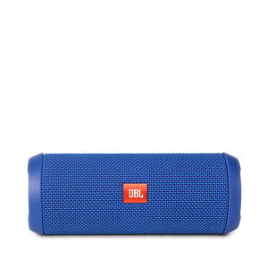 JBL Flip 3 - Blue - Splashproof portable Bluetooth speaker with powerful sound and speakerphone technology - Front
