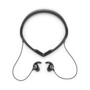 UA Sport Wireless Flex – Engineered by JBL - Grey - Wireless neckband headphones with all-day comfort and secure fit and safety for sport - Detailshot 1