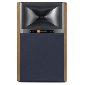 4329P Studio Monitor Powered Loudspeaker System - Natural Walnut - Powered Bookshelf Loudspeaker System - Front