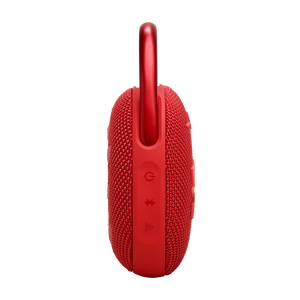 JBL Clip 5 - Red - Ultra-portable waterproof speaker - Left