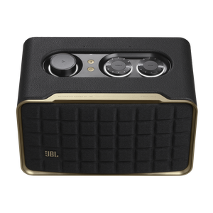JBL Authentics 200 - Black - Smart home speaker with Wi-Fi, Bluetooth and Voice Assistants with retro design - Detailshot 1