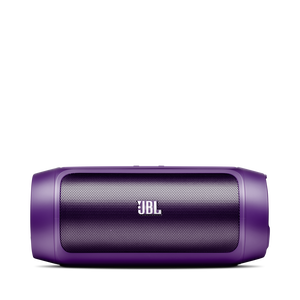 JBL Charge 2 - Purple - Portable Bluetooth speaker with massive battery to charge your devices - Front