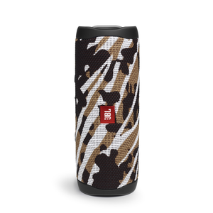 JBL Flip 5 - BlackWhite/Brown Camo - Portable Waterproof Speaker - Hero