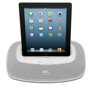 JBL OnBeat Mini - White - Portable Speaker Dock for iPhone 5/iPad Mini - Front