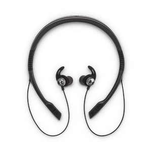 UA Sport Wireless Flex – Engineered by JBL - Grey - Wireless neckband headphones with all-day comfort and secure fit and safety for sport - Detailshot 2