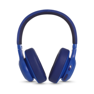 JBL E55BT - Blue - Wireless over-ear headphones - Detailshot 4
