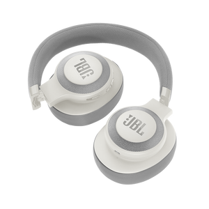 JBL E65BTNC - White Gloss - Wireless over-ear noise-cancelling headphones - Detailshot 2