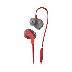 JBL Endurance RUN - Red - Sweatproof Wired Sport In-Ear Headphones - Hero