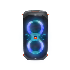 JBL Partybox 110 - Black - Portable party speaker with 160W powerful sound, built-in lights and splashproof design. - Front