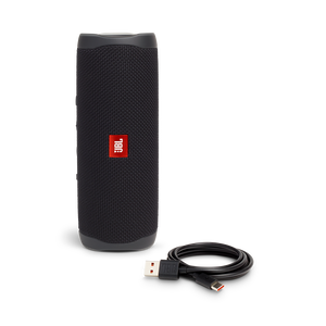 JBL Flip 5 - Black Matte - Portable Waterproof Speaker - Detailshot 1