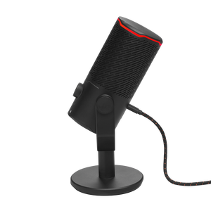 JBL Quantum Stream Studio - Chrome - Quad pattern premium USB microphone for streaming, recording and gaming - Left
