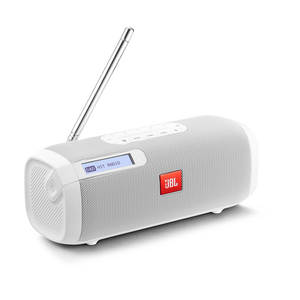 JBL Tuner - White - Portable Bluetooth Speaker with DAB/FM radio - Hero
