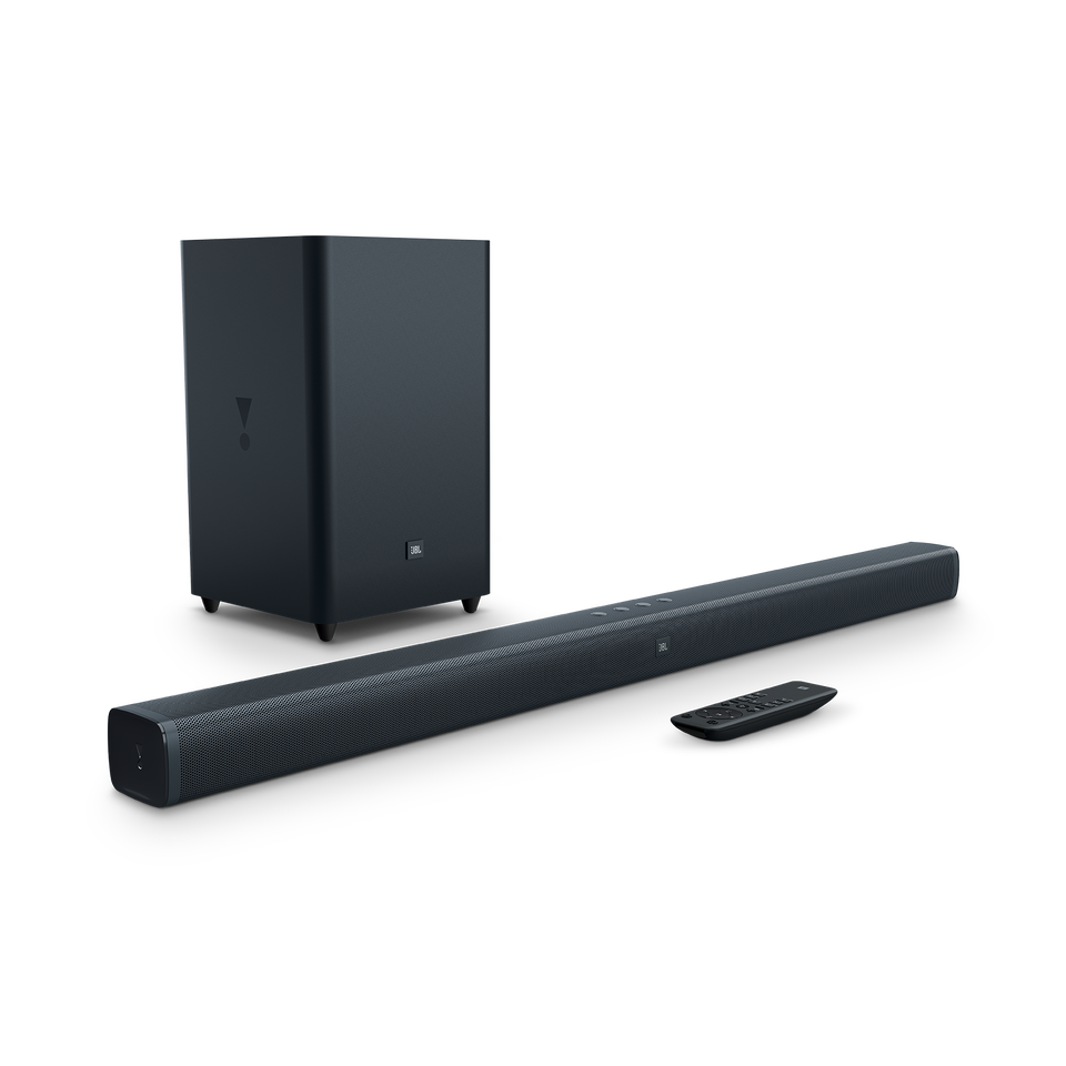 JBL Bar 2.1 - Black - 2.1-Channel Soundbar with Wireless Subwoofer - Hero