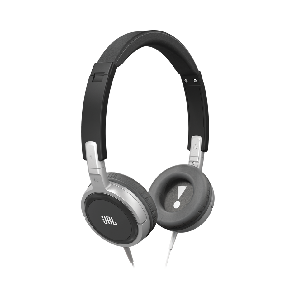 T300A - Black / Silver - On-ear headphones with a single button remote/mic that come in a variety of colors - Hero