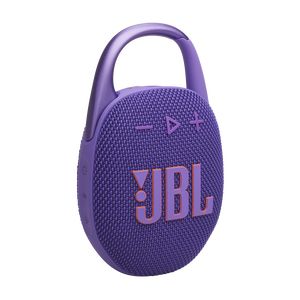 JBL Clip 5 - Purple - Ultra-portable waterproof speaker - Hero