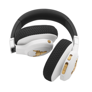 UA Project Rock Over-Ear Training Headphones - Engineered by JBL - White - Over-Ear ANC Sport Headphones - Detailshot 2