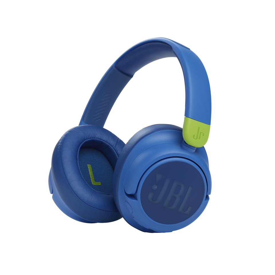 JBL JR 460NC - Blue - Wireless over-ear Noise Cancelling kids headphones - Hero