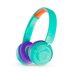 JBL JR300BT - Teal - Kids Wireless on-ear headphones - Hero
