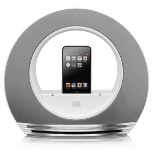 RADIAL - White / Chrome - High-performance loudspeaker dock for iPod - Detailshot 2