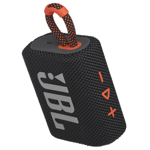 JBL Go 3 - Black / Orange - Portable Waterproof Speaker - Detailshot 2
