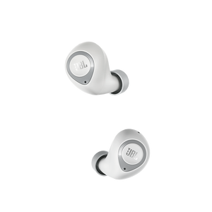 JBL C100TWS - White - True wireless in-ear headphones. - Hero