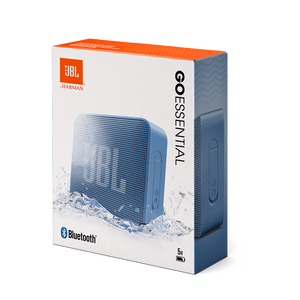JBL Go Essential - Blue - Portable Waterproof Speaker - Detailshot 1