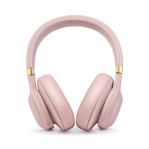 JBL E55BT Quincy Edition - Dusty Rose - Wireless over-ear headphones with Quincy’s signature sound. - Front