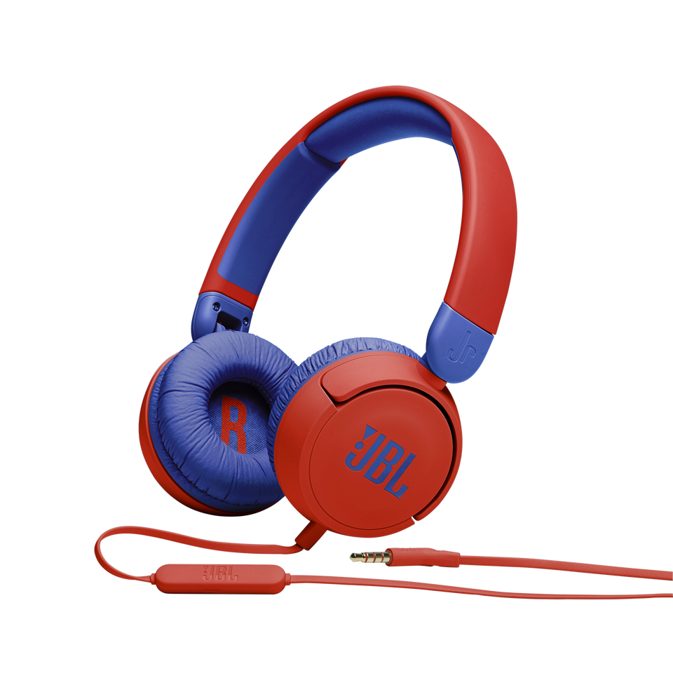 JBL Jr310 - Red - Kids on-ear Headphones - Hero