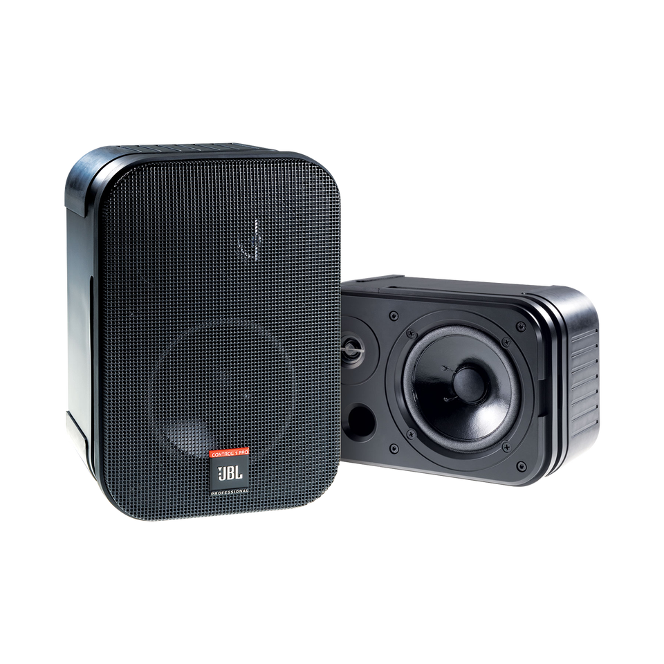 JBL Control 1 Pro (B-Stock) - Black - Two-Way Professional Compact Loudspeaker System - Hero