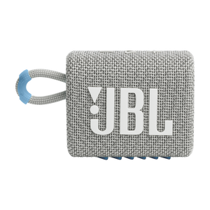 JBL Go 3 Eco - White - Ultra-portable Waterproof Speaker - Front
