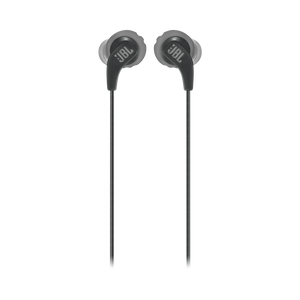 JBL Endurance RUN - Black - Sweatproof Wired Sport In-Ear Headphones - Front