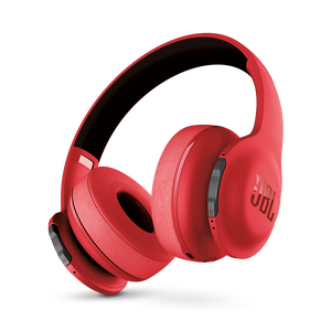 JBL®  Everest™ 300 - Red - On-ear Wireless Headphones - Detailshot 5