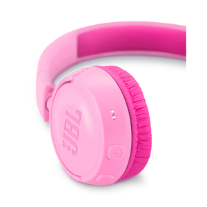 JBL JR300BT - Punky Pink - Kids Wireless on-ear headphones - Detailshot 2